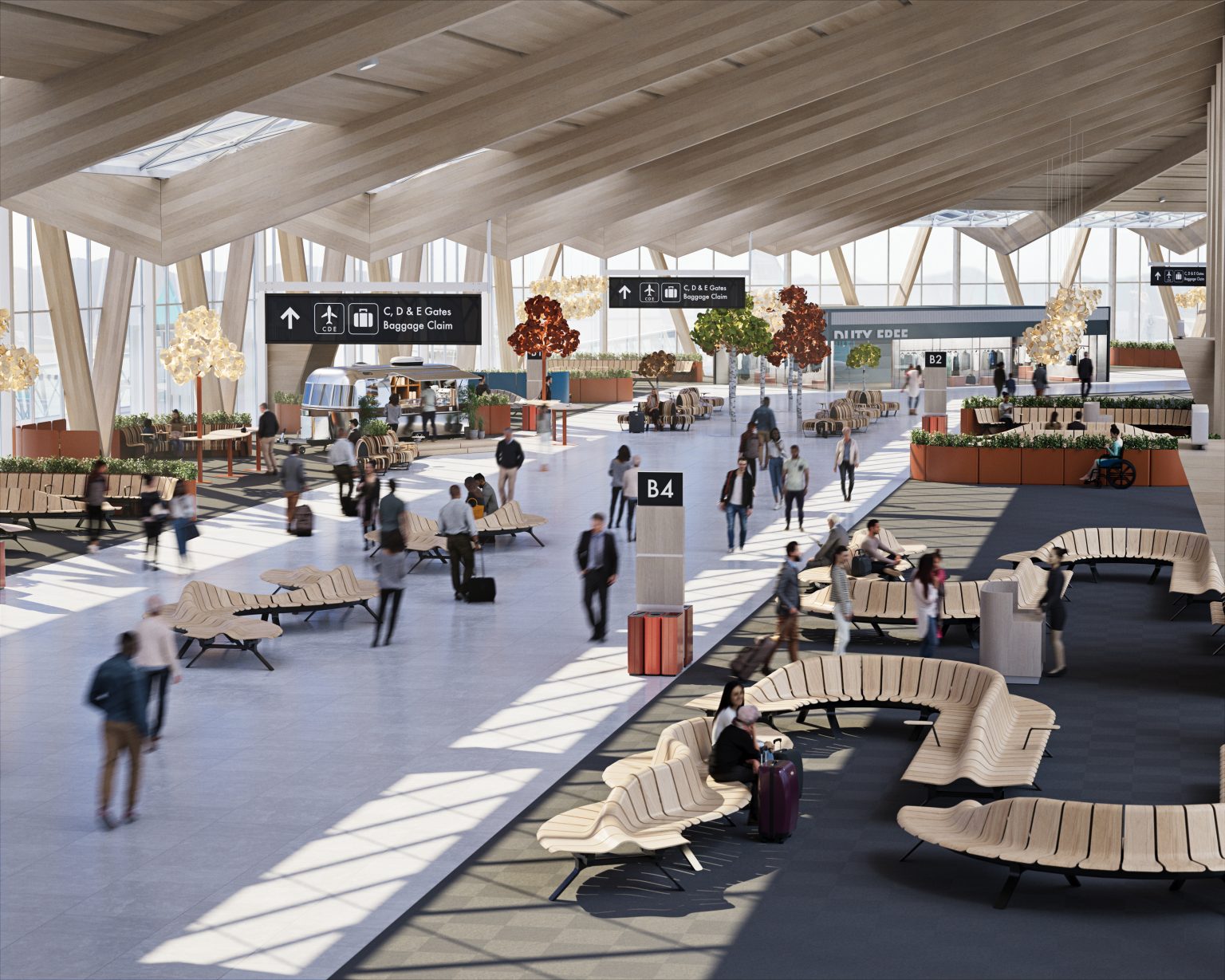Regional airport terminal